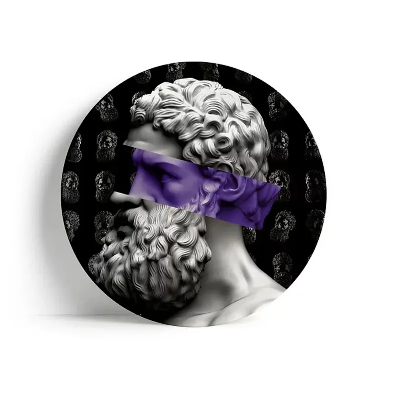 YUSUFY Purple piatto ceramica - Alla Violetta Boutique Sale